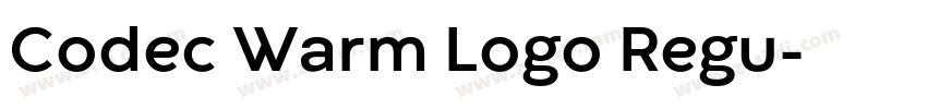 Codec Warm Logo Regu字体转换